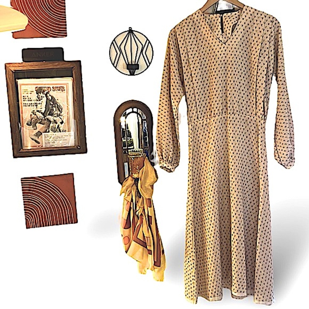 VTG Tulip Print Prarie Dress | XS
